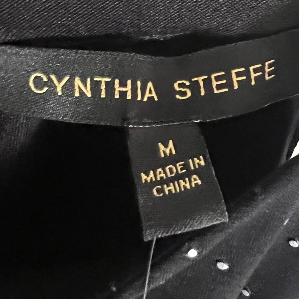 Cynthia Steffe NEW Dot Pattern Rhinestone Jeweled Dress Sz M